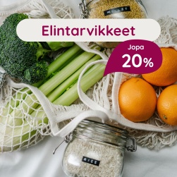 Elintarvikkeita jopa 20 %